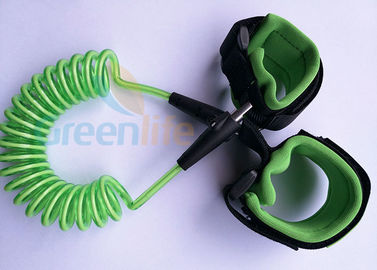 Ретрактабле пластиковая связь запястья младенца весны с зеленым цветом 1.5М ремней протягиванным длина
