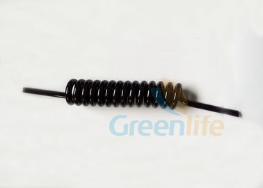 кабель черноты шнура 7ММ изготовленный на заказ спиральный сверхмощный для поводка маленького глотка быстрого выпуска